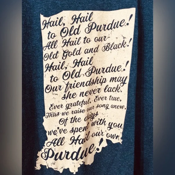 Purdue Boilermakers Fight Song T-Shirt - Picture 3 of 5